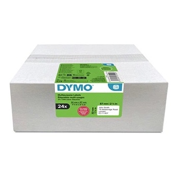 DYMO 2223590, 57mm x 32mm, многофункционални, сменяеми бялото оригинални хартиени етикети, 24 x 1000 компютри (2223590)