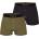 Lonsdale Мъжки боксерки Lonsdale 2 Pack Boxer Shorts Mens - Black/Khaki