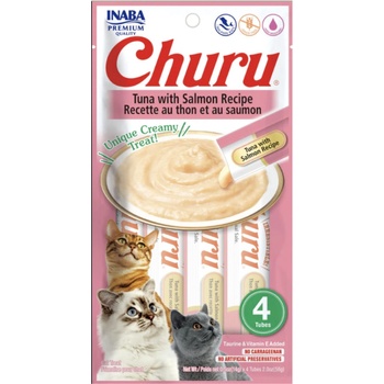 INABA Cat Churu Pyré tuniak s lososom 4 x 14 g