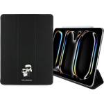 KARL LAGERFELD KLFC13PM24SAKCK iPad Pro 13" 2024 калъф тип книга черен Saffiano магнитен Karl & Choupette (KLFC13PM24SAKCK)