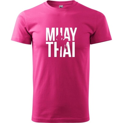 Nápis Muay Thai pánske tričko purpurové