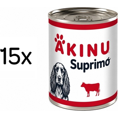 Akinu Suprimo Mleté s hovězím 15 x 400 g