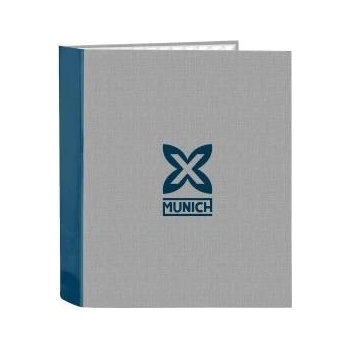 Munich Папка с пръстени Munich Street Син Сив A4 27 x 33 x 6 cm