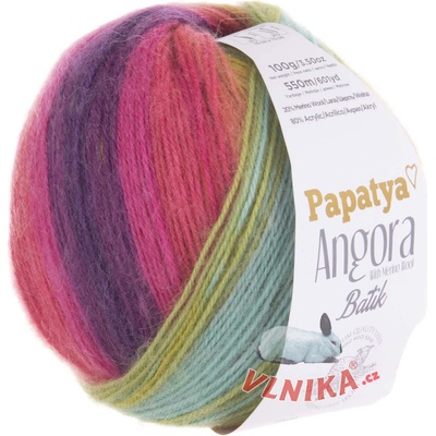 Kamgarn Příze Papatya Angora Batik Varianta: 556-65