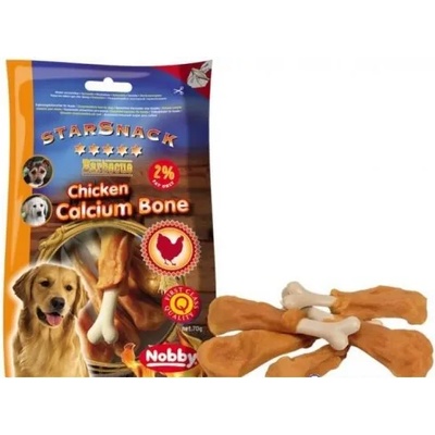 NOBBY Лакомство StarSnack Barbecue CHICKEN CALCIUM BONE 70 гр NOBBY 70064