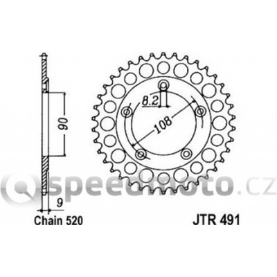 JT Sprockets JTR 491-40 – Zbozi.Blesk.cz