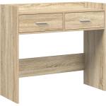 vidaXL Конзолна маса Дъб сонома 90 x 35 x 80 см Инженерна дървесина (8011301)