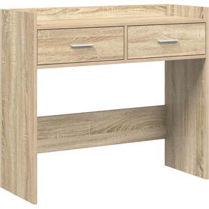 vidaXL Конзолна маса Дъб сонома 90 x 35 x 80 см Инженерна дървесина (8011301)
