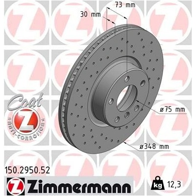 Brzdový kotúč ZIMMERMANN 150.2950.52 (150295052)
