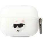 Karl Lagerfeld Кейс Karl Lagerfeld KLAPRUNCHH за AirPods Pro, бял / бял, Silicone Cho (KF001472-0)