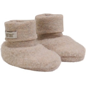 Huttelihut Детски мериносови чорапи Huttelihut Kid's Footies Wool Fleece 2-Layer Merino socks - Camel Melange - размер 86/92 (EU) (207-1026-0214)