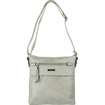 TERESSA dámska crossbody koženková kabelka Sivá