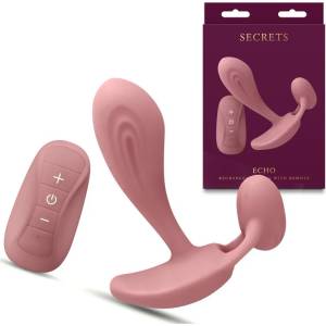 G-SPOT вибратор с клитор стимулатор, 10, 9см. - Secrets Echo Dusty Rose (NSTOYS1170)