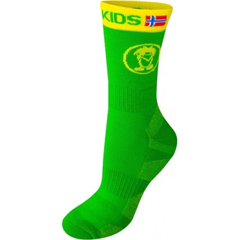 Trollkids Chlapecký set 2 párů ponožek Steinkollen - zeleno-žlutý