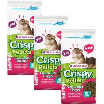 Versele Laga Crispy Pellets Chinchillas & Degus 3 x 1 kg