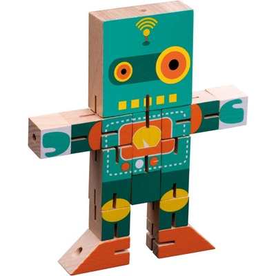 Philos GmbH Robot Cube dřevěný hlavolam