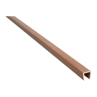 Krycí U profil Konsta 1,5 m plastový hnedý