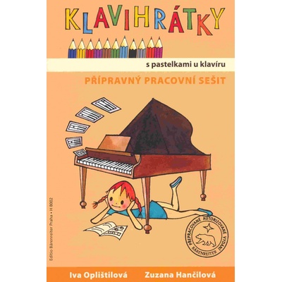 Klavihrátky s pastelkami u klavíru přípravný pracovní sešit