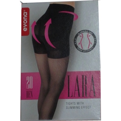 Evona Punčochové zeštíhlující kalhoty push up efekt černá