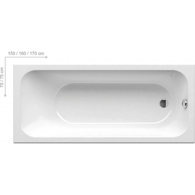 Ravak Chrome 160 x 70 cm C731000000