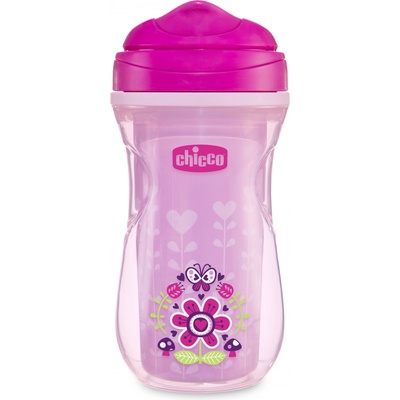 Детска чаша Chicco - Active, 14+m, 266 ml, Момиче (N0422)