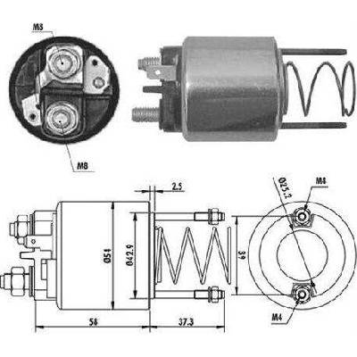 Elektromagnetický spínač, startér MAGNETI MARELLI 940113050382