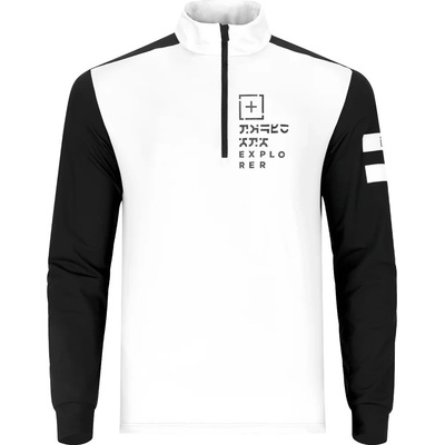 One More Turtleneck With Half Zip Explorer White/Black/White