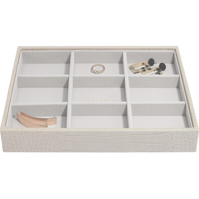 Stackers Ковчеже за бижута Stackers Croc 9 камери cлassic сивкаво (75987)