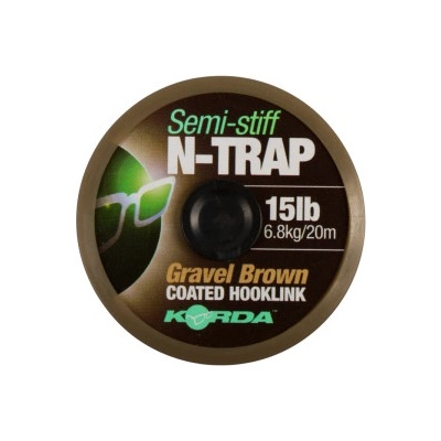 Korda šnúra N-Trap Semi Stiff Gravel Brown 20m 15lb