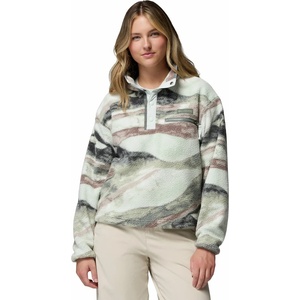 Columbia Дамски поларен пуловер Columbia Women's Helvetia II Printed Cropped Half Snap Fleece jumper - Sedona Sage / Summits - размер XS (105-6166-2011)