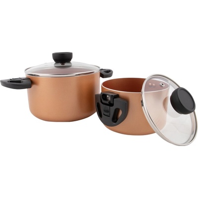 Sada hrnců Bo-Camp Slauson 2 pcs Barva: růžová/černá