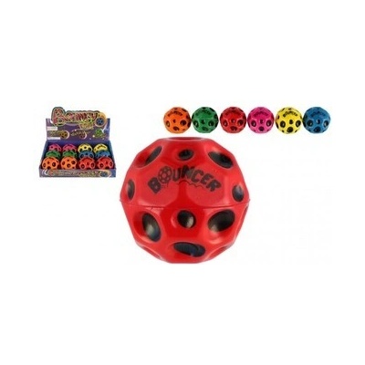 Míček extrémně skákací meteorit pěna 6cm 6 barev 12ks v boxu