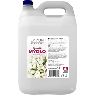 Lavon mydlo tekuté ea biele snežienka 5 l