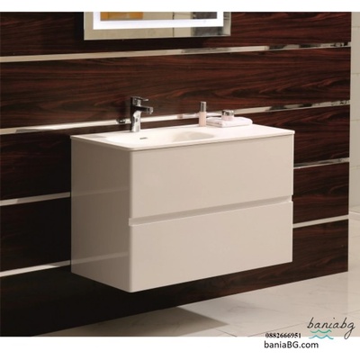Inter Ceramic Долен конзолен pvc шкаф за баня icp 9060l / ЛЯВО КОРИТО/