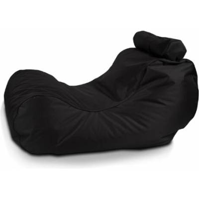 TiaHome Sedací vak Ležadlo XL polyester čierna