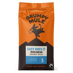 Grumpy Mule Easy Does It, безкофеиново кафе на зърна, био, 200 гр