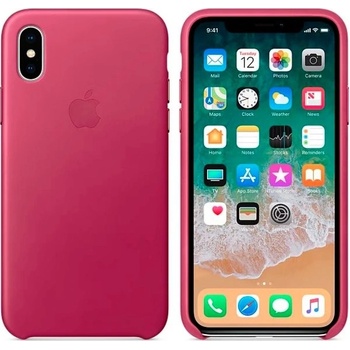 Apple iPhone X/XS Leather Case Pink Fuchsia MQTJ2ZM/A
