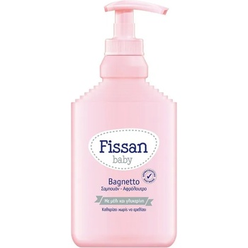 FISSAN Бебешки шампоан за коса и тяло, Fissan Baby Bagnetto Baby Shampoo & Shower Gel 500ml