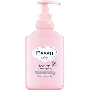 FISSAN Бебешки шампоан за коса и тяло, Fissan Baby Bagnetto Baby Shampoo & Shower Gel 500ml