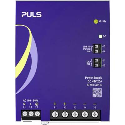PULS SP960.481-S síťový zdroj na DIN lištu 48 V/DC 20 A 960 W Počet výstupů:1 x Obsah 1 ks