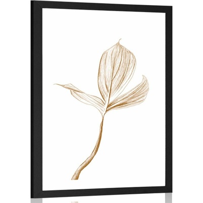Plakát s paspartou dokonalost listu - 40x60 no frame