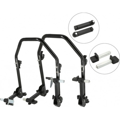 Sefis D20U sklopný pojazdný moto stojan predný a zadný set - trn / packy