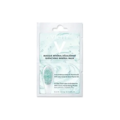 Vichy Успокояваща маска с минерали , Vichy Rare Minerals & Vitamin B3, 2X6ml