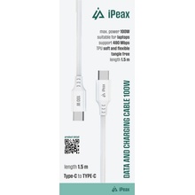 iPEAX 90010109 TPU USB-C / USB-C 5A 1,5m bílý