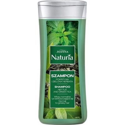Joanna Naturia šampón pre normálne a mastné vlasy Žihľava a zelený čaj 200 ml