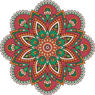 zuty Malování Podle Čísel Mandala Vi 80 x 100 Cm Plátno Rám