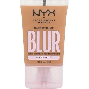 NYX Professional Makeup Bare With Me Blur Tint Foundation zmatňující make-up se středním krytím 14 medium tan 30 ml