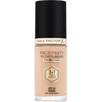 Max Factor Facefinity All Day Flawless SPF20 tekutý make-up s uv ochranou W62 Warm Beige 30 ml