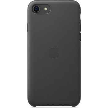 Apple iPhone SE2 Leather Case - оригинален кожен кейс (естествена кожа) за iPhone SE (2020), iPhone 8, iPhone 7 (черен)