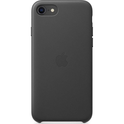 Apple iPhone SE2 Leather Case - оригинален кожен кейс (естествена кожа) за iPhone SE (2020), iPhone 8, iPhone 7 (черен)